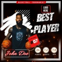 Basketball Player Video template