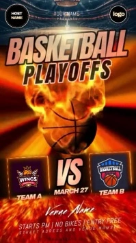 basketball playoffs bar ad design template Indaba yaku-Instagram