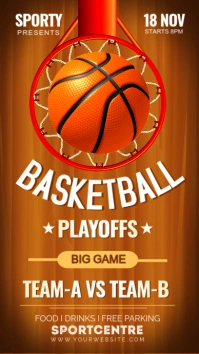 Basketball playoffs Indaba yaku-Instagram template