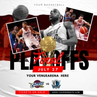basketball playoffs Pos Instagram template