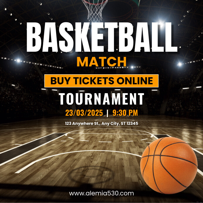 Basketball Poster Instagram Ad Template | PosterMyWall