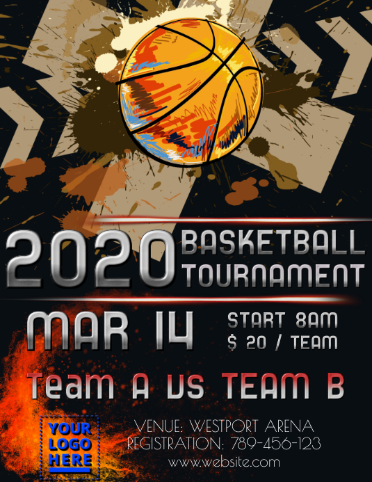 Basketball Poster Template PosterMyWall