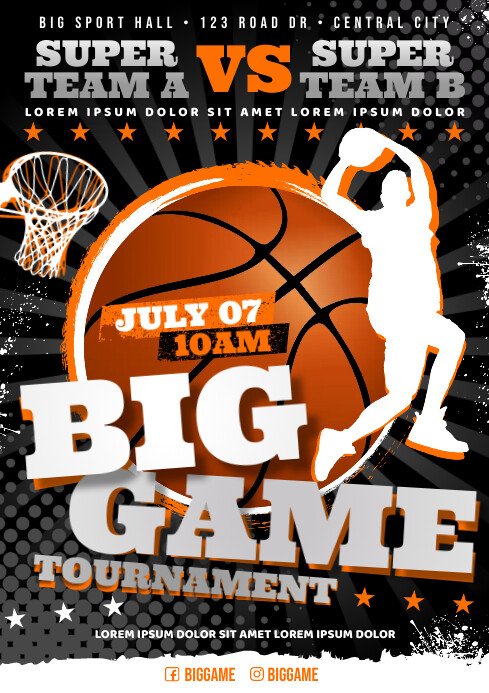 Basketball Poster Examples Copy of BASKETBALL POSTER | PosterMyWall