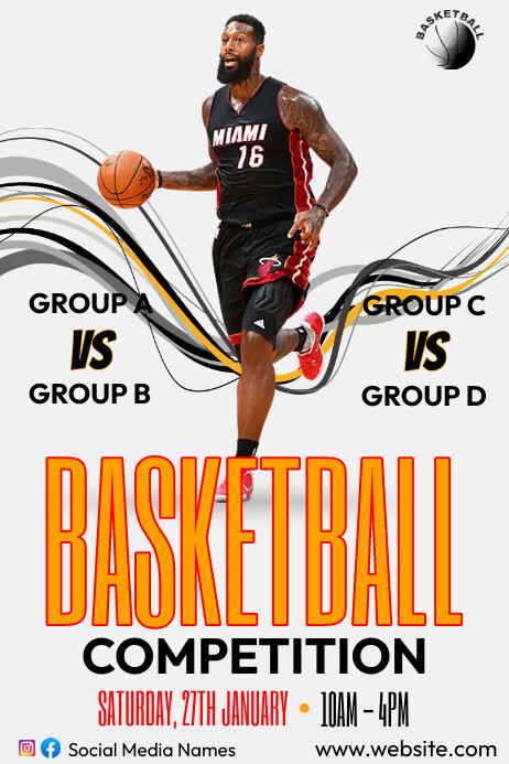 Basketball poster Template | PosterMyWall