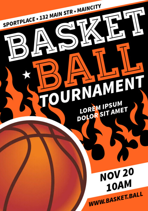 Basketball Poster Examples Copy of BASKETBALL POSTER | PosterMyWall