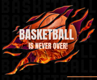 Basketball poster Medium Rectangle template