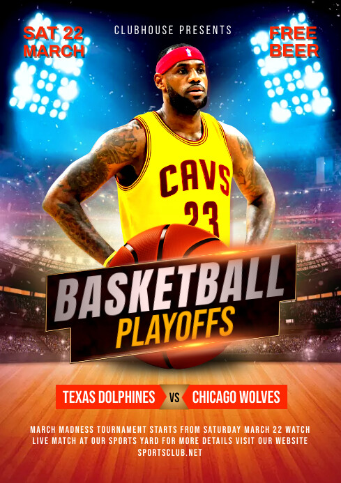 Basketball Poster Template PosterMyWall
