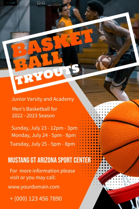Basketball Poster Template PosterMyWall