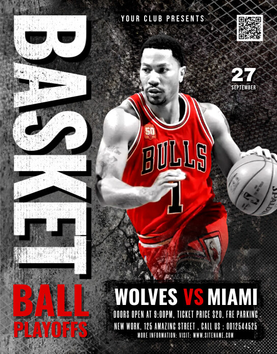 Basketball Poster Template PosterMyWall