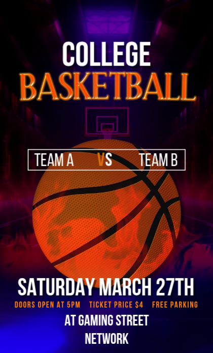 Basketball Poster Examples basketball poster template | PosterMyWall