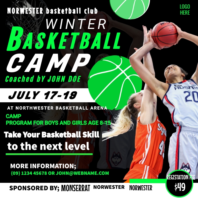 basketball poster template PosterMyWall