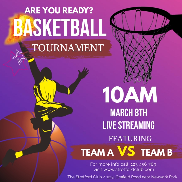 Copy of Basketball Posters Diy PosterMyWall