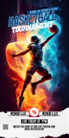 Basketball Roll Up Banner Template