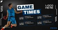 Basketball Schedule Template Facebook Shared Image