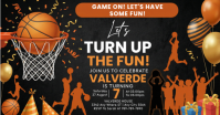 Basketball theme birthday Facebook Shared Image template