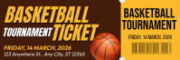 Basketball Ticket Ads Intestazione e-mail template