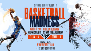 Basketball Tournament Ad Publicação do Twitter template
