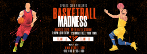 Basketball Tournament Ad Facebook-coverfoto template