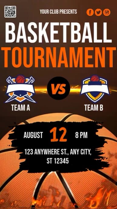 Basketball Tournament Ads Templat | PosterMyWall