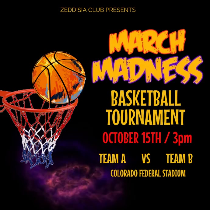 Basketball Tournament Template | PosterMyWall