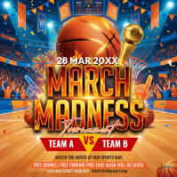 basketball tournament Instagram-opslag template