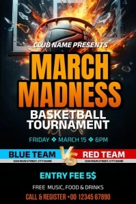 Basketball Tournament Poster template