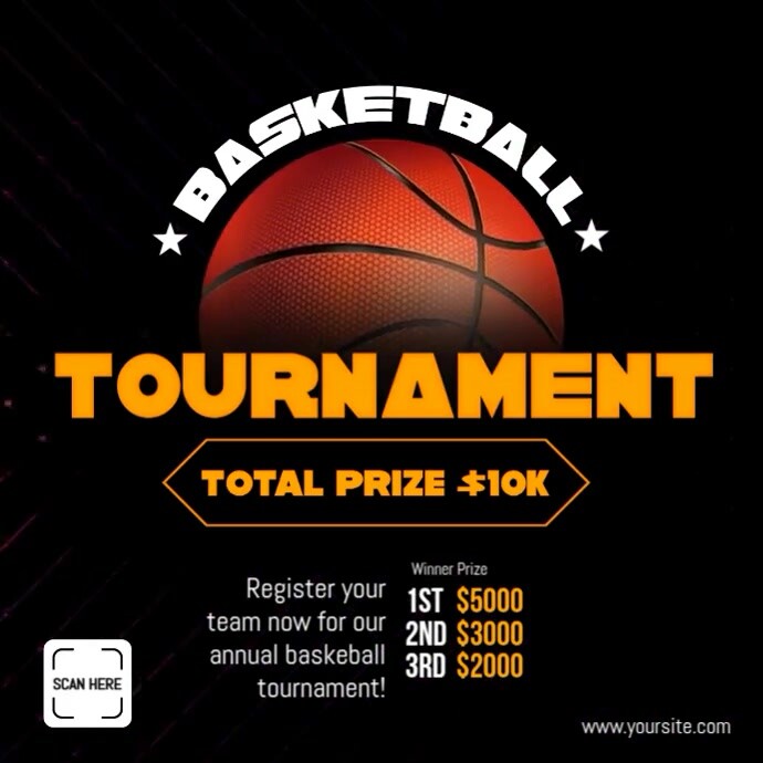 BASKETBALL TOURNAMENT Template | PosterMyWall
