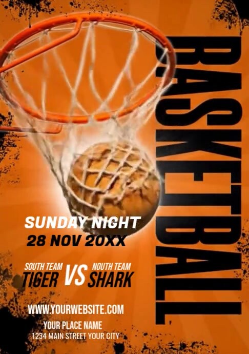 Basketball Tournament Template | PosterMyWall