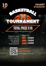 Basketball Tournament 2k24 Template | PosterMyWall