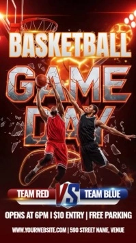 Basketball Tournament Instagram Story template