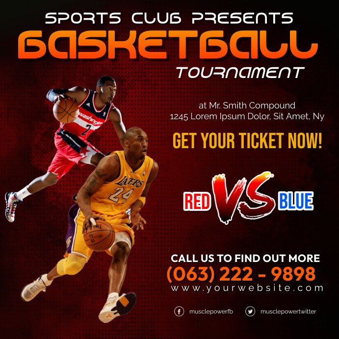Basketball Tournament Template | PosterMyWall