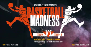 Basketball Tournament Imagem partilhada do Facebook template