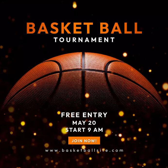 Basketball Tournament Template | PosterMyWall