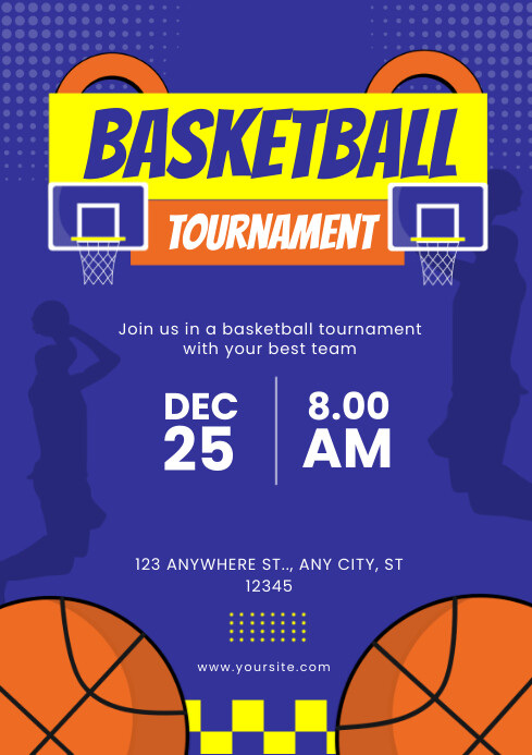 Basketball Tournament Template | PosterMyWall