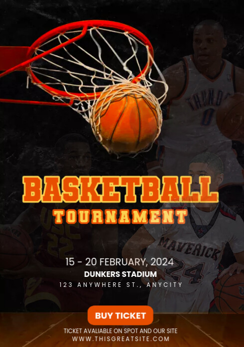 Basketball Tournament event Template | PosterMyWall