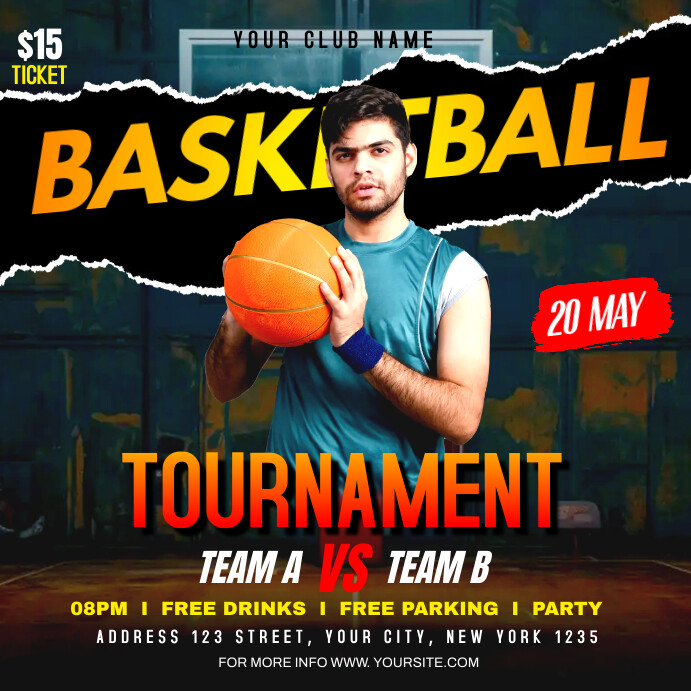 basketball tournament event flyers Template | PosterMyWall