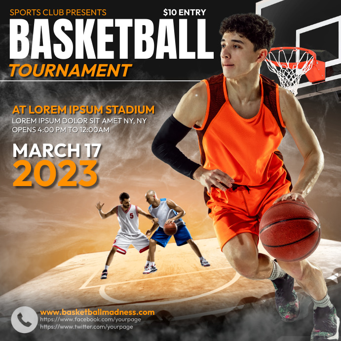 Plantilla de Basketball Tournament | PosterMyWall