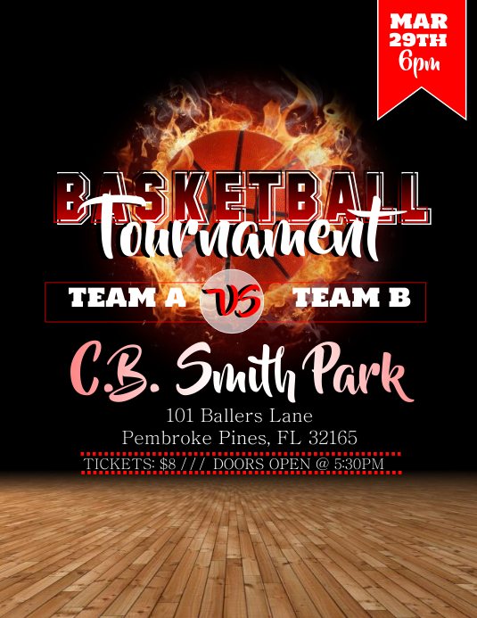 Basketball Tournament Flyer Template PosterMyWall
