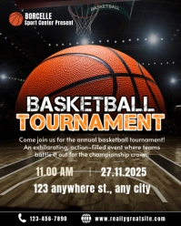BASKETBALL TOURNAMENT INSTAGRAM POST template