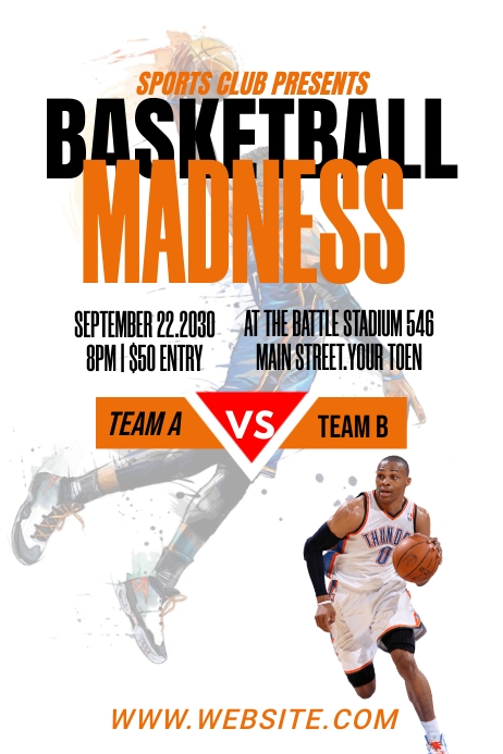 Basketball Tournament poster Template | PosterMyWall