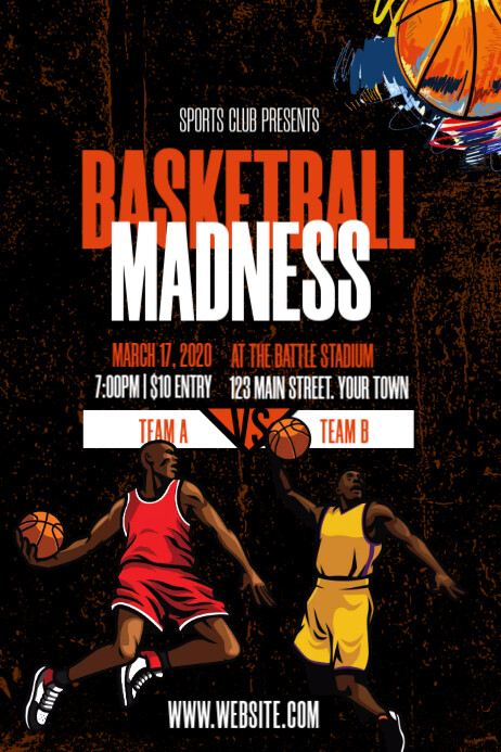 Basketball Poster Examples Basketball Tournament Poster Template | PosterMyWall