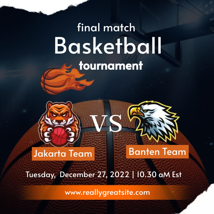 Basketball Tournament Poster Template