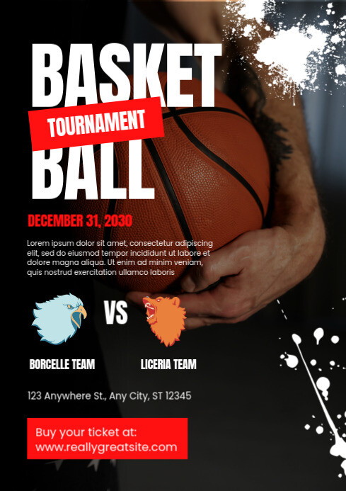 basketball tournament template | PosterMyWall