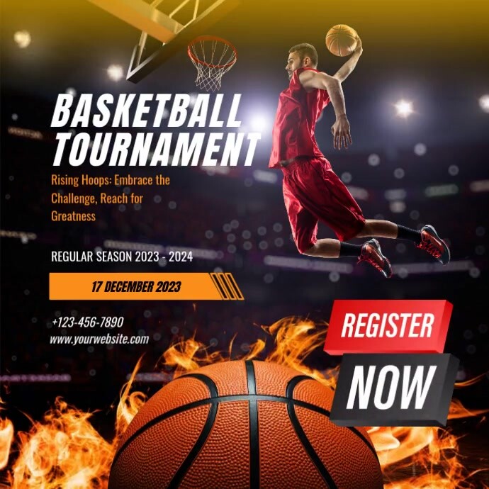 Copy of basketball tournament template | PosterMyWall