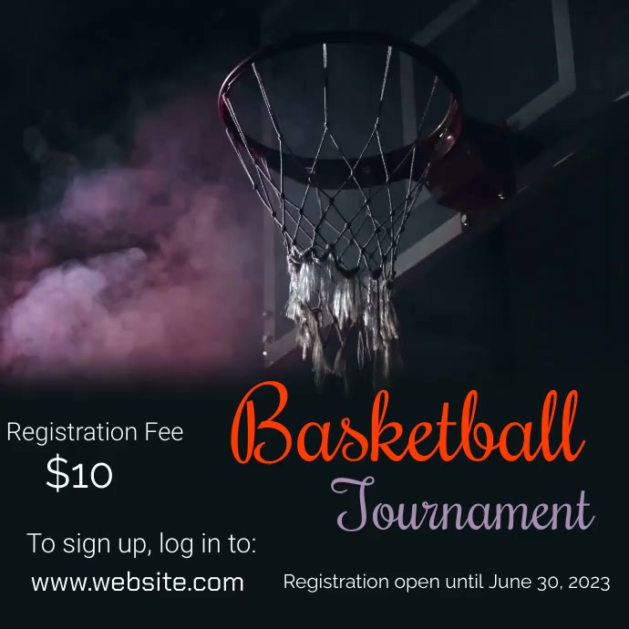 Basketball Tournament Template PosterMyWall basketball-tournament-template-postermywall