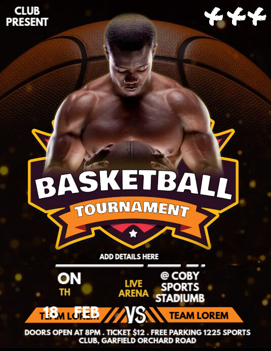 Basketball Tournament Template | PosterMyWall