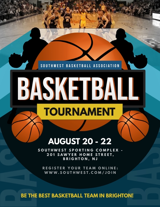 Basketball Tournament Flyer Template PosterMyWall