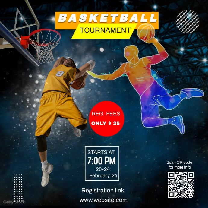 Basketball tournment template | PosterMyWall