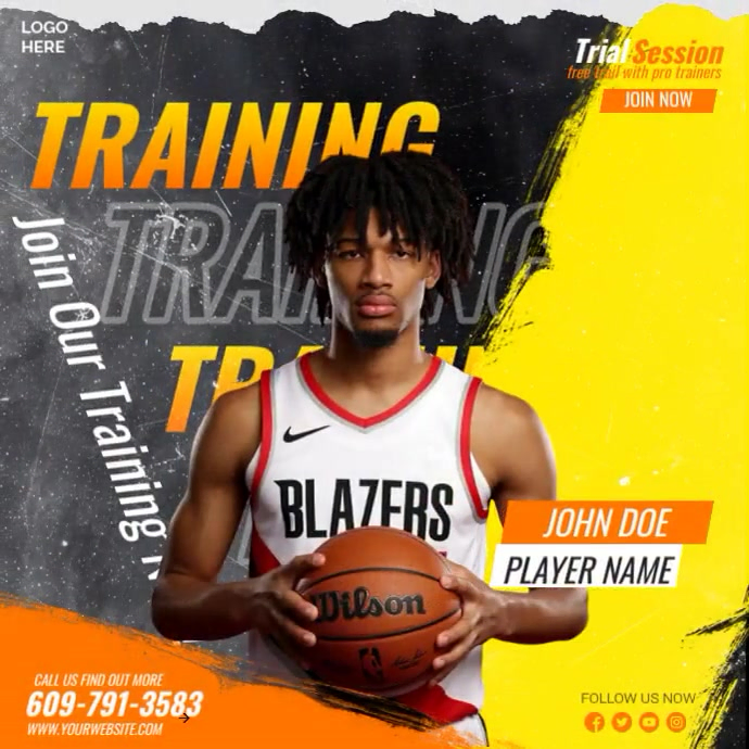 Basketball Training Ads Modelo | PosterMyWall