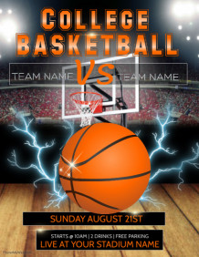 customizable design templates for basketball flyer creating a banner in word